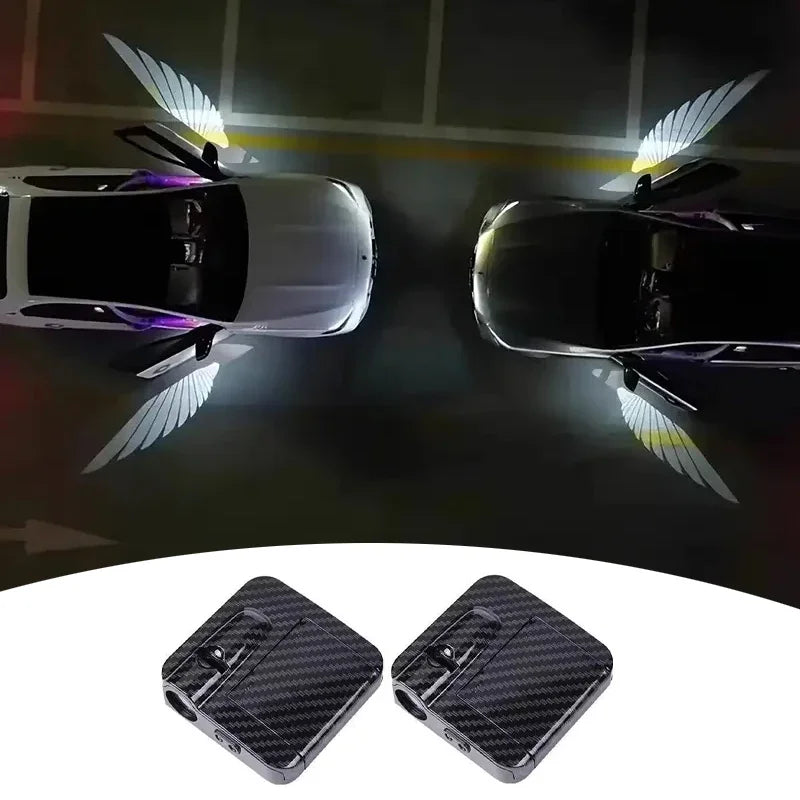 Paire de Projecteur LED de Portière Voiture – Motif Ailes HD